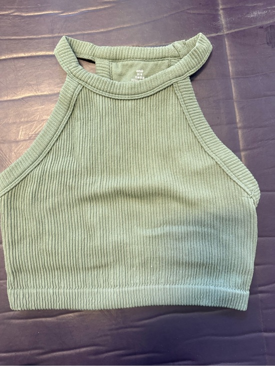 aerie Tops - Aerie‎ Ribbed halter Crop top - Olive Green size medium